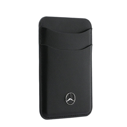 Mercedes Benz Orijinal Lisanslı Yeni Nesil 2 Hazneli Metal Logolu Deri Magnetik Kartlık