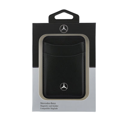 Mercedes Benz Orijinal Lisanslı Yeni Nesil 2 Hazneli Metal Logolu Deri Magnetik Kartlık