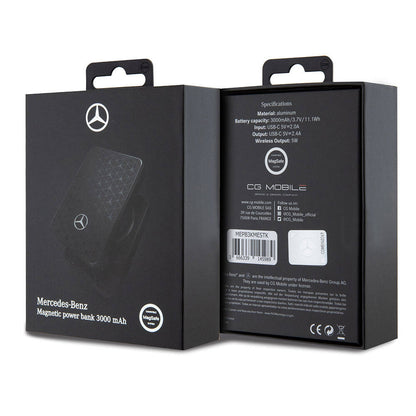 Mercedes Benz Led Işıklı Göstergeli M-safe Magnetik orijinal Lisanslı Powerbank 3000 Mah