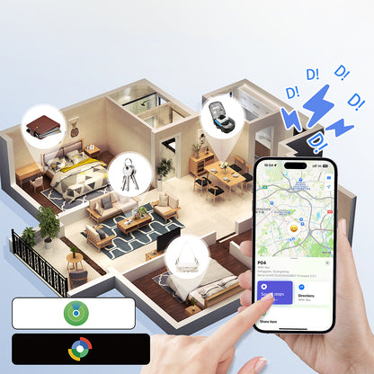 Micflip P045 Suya Dayanıklı iOS ve Android Cihazlar için Wireless Şarj Özellikli Akıllı Takip Kartı