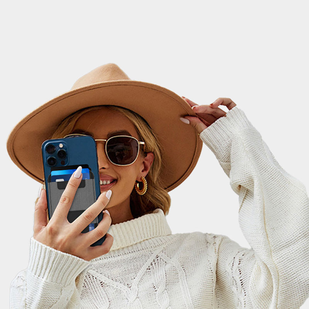 Micflip P065 Ultra İnce Tasarım iOS Cihazlara Özel FindMy Özellikli Magnetik Standlı Kartlık