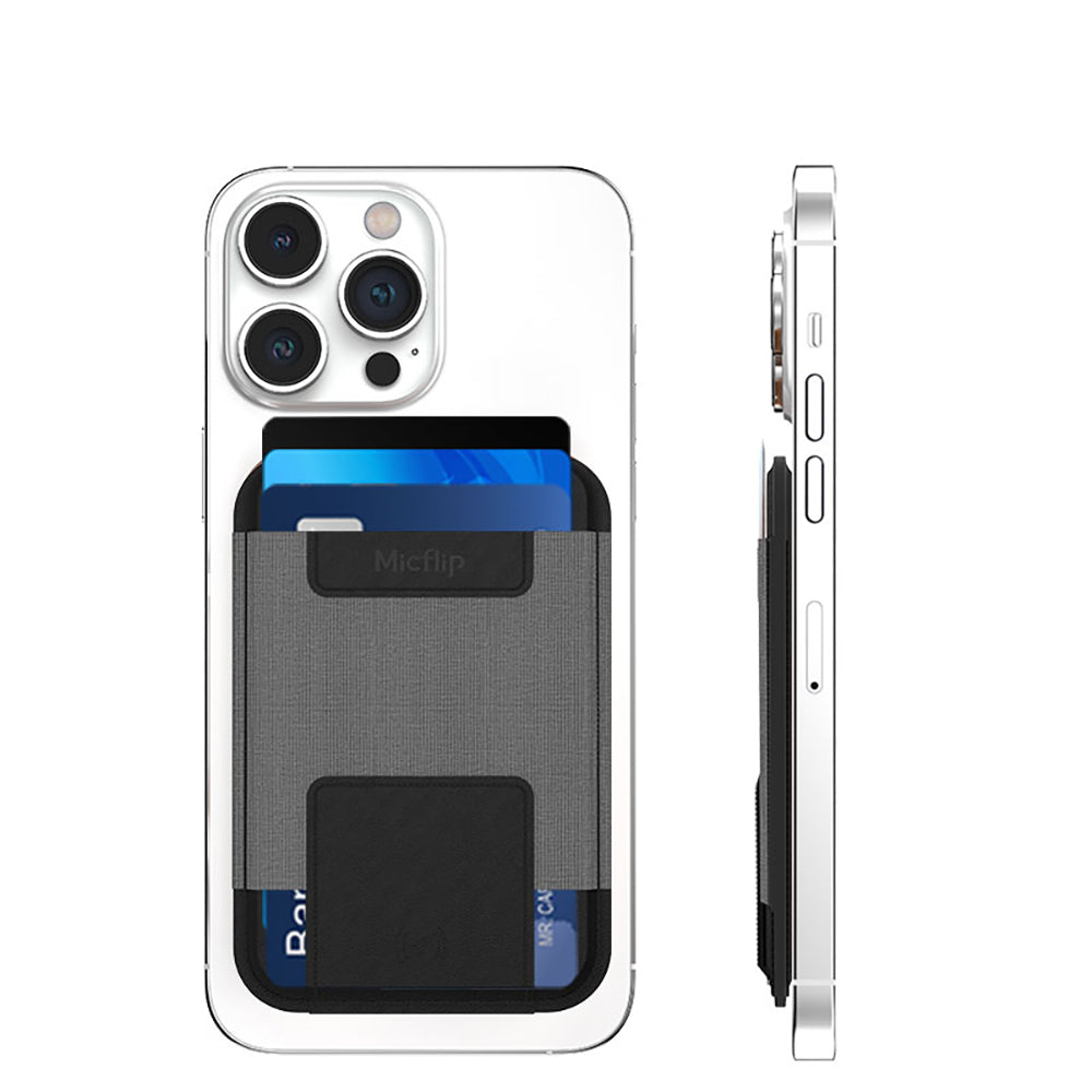Micflip P065 Ultra İnce Tasarım iOS Cihazlara Özel FindMy Özellikli Magnetik Standlı Kartlık