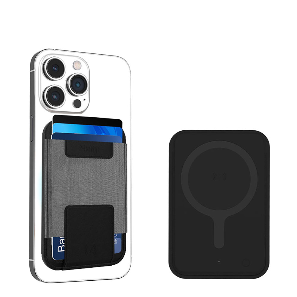 Micflip P065 Ultra İnce Tasarım iOS Cihazlara Özel FindMy Özellikli Magnetik Standlı Kartlık