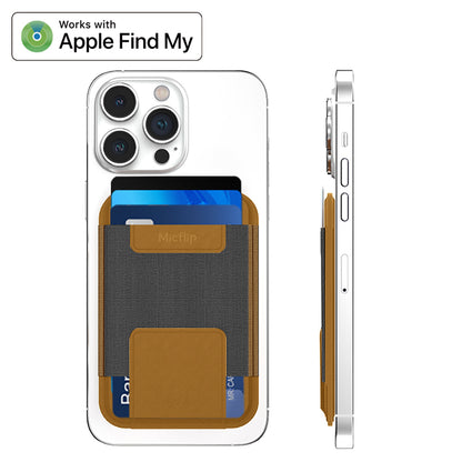Micflip P065 Ultra İnce Tasarım iOS Cihazlara Özel Kablosuz ve Pin Şarj Özellikli FindMy Destekli Magnetik Standlı Kartlık