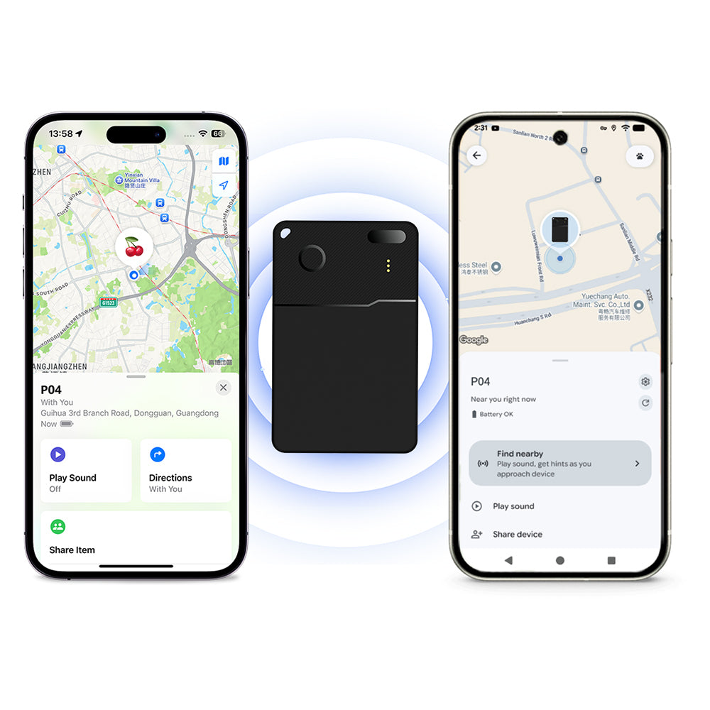 Micflip P28 Suya Dayanıklı iOS ve Android Cihazlar için Wireless Şarj Özellikli Akıllı Takip Kartı