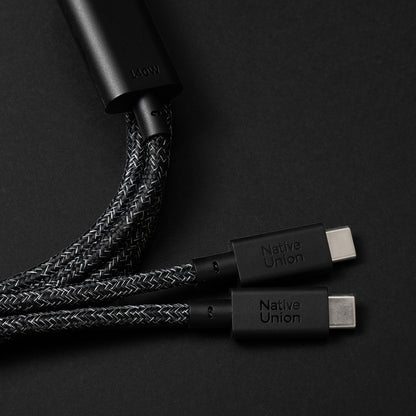 Native Union Belt Serisi PD 2in1 Type-C To Type-C Hızlı Şarj Özellikli Şarj ve Data Kablosu 140W 2M