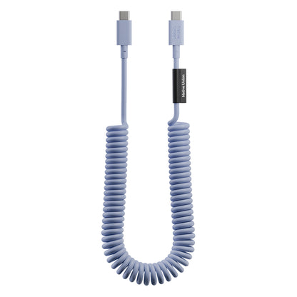 Native Union POP Serisi Type-C to Type-C Spiralli Şarj Kablosu 60W 2.4M