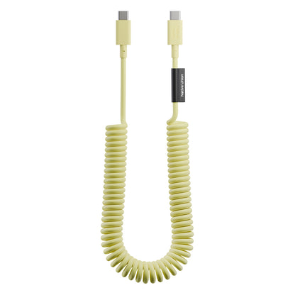 Native Union POP Serisi Type-C to Type-C Spiralli Şarj Kablosu 60W 2.4M