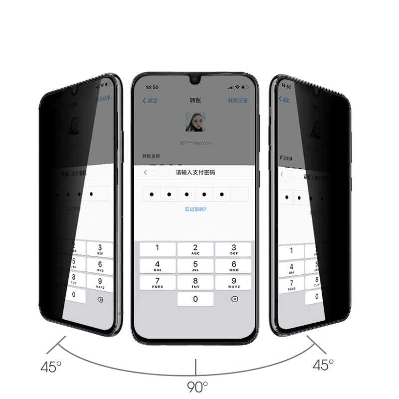 Oppo A16 Davin 5D Privacy Cam Ekran Koruyucu