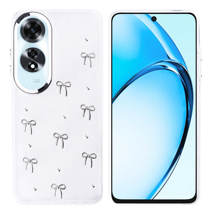 Oppo A60 Kılıf Airbag Tasarımlı Simli Şeffaf Zore Kutup Kılıf