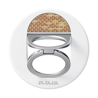 Pitaka Aramid Fiber Glints of Gold Serisi MagEZ Grip 3 Magnetik Ring Stand Telefon Tutucu