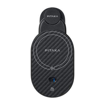 Pitaka MagEZ Pro 2 M-safe Şarj Özellikli Qi2 Aramid Fiber Araç Telefon Tutucu