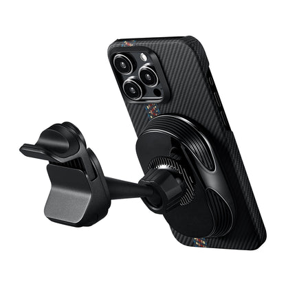 Pitaka MagEZ Pro 2 M-safe Şarj Özellikli Qi2 Tesla Model Y ve Model 3 Uyumlu Aramid Fiber Araç Telefon Tutucu