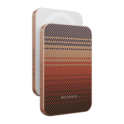 Pitaka Tactile Woven Qi2 Şarj Teknolojili Aramid Fiber M-Safe Powerbank 15W 5000mAh