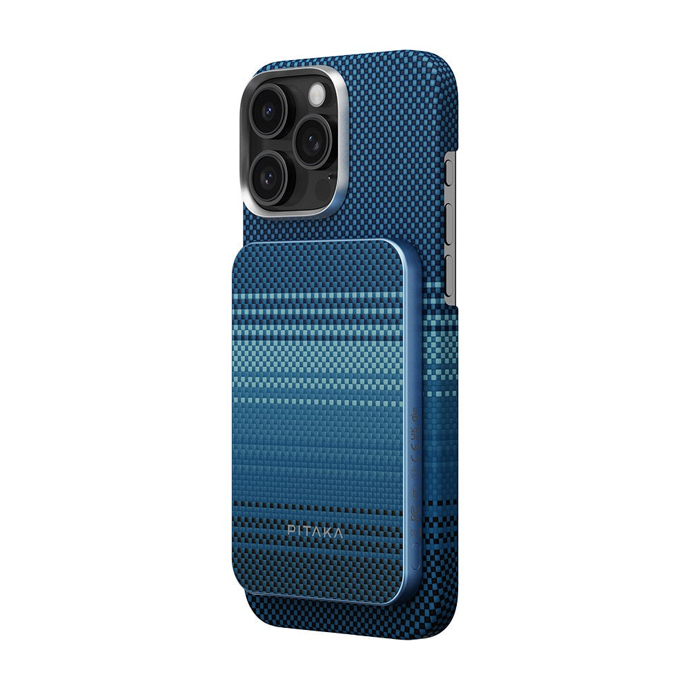 Pitaka Tactile Woven Qi2 Şarj Teknolojili Aramid Fiber M-Safe Powerbank 15W 5000mAh