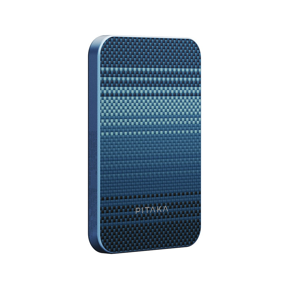 Pitaka Tactile Woven Qi2 Şarj Teknolojili Aramid Fiber M-Safe Powerbank 15W 5000mAh