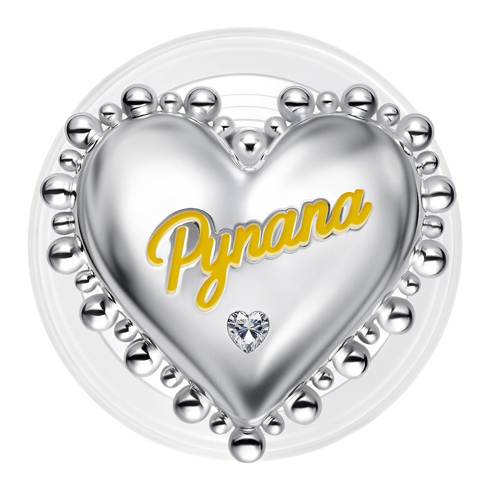 Pynana BubbleHeart 360 Derece Dönebilen Magnetik Ring Stand Telefon Tutucu
