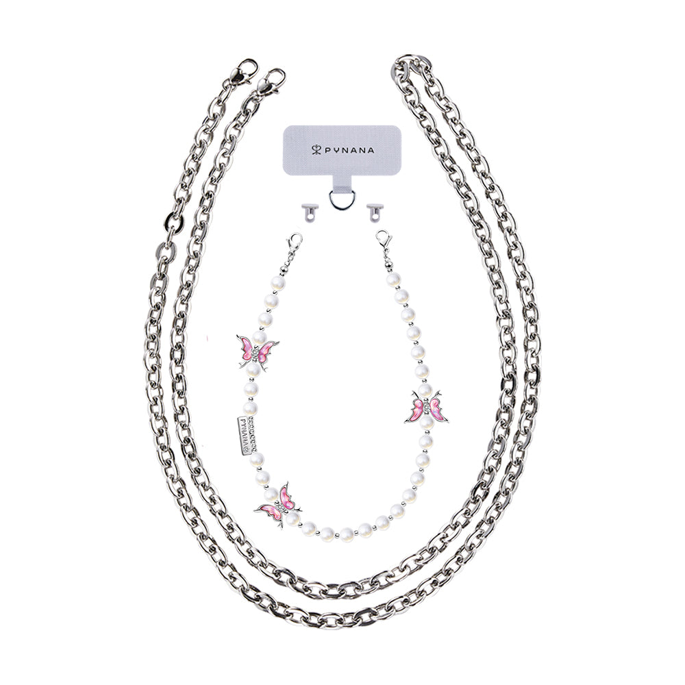 Pynana Gauzy Dream Serisi Çok Fonksiyonlu İnci Taşlı Telefon Boyun Askı İpi