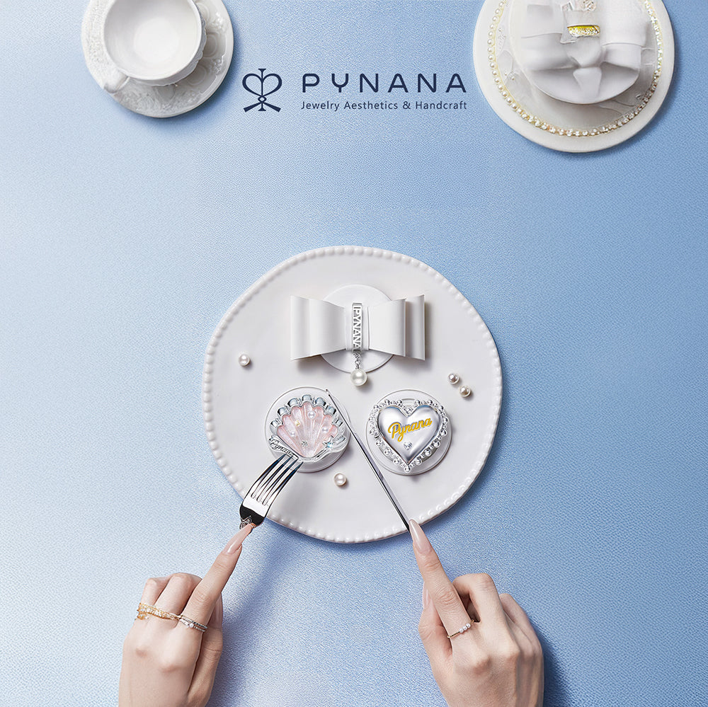 Pynana RoseShell 360 Derece Dönebilen Magnetik Ring Stand Telefon Tutucu