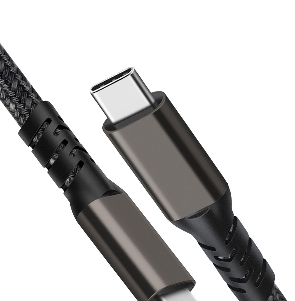 Qgeem 2.Jenerasyon Type-C to Type-C USB3.2 PD Data Kablosu 100W 20Gbps 4K@60Hz 0.5 Metre