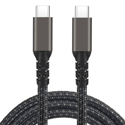 Qgeem 2.Jenerasyon Type-C to Type-C USB3.2 PD Data Kablosu 100W 20Gbps 4K@60Hz 0.5 Metre