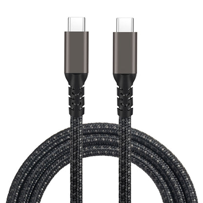 Qgeem 2.Jenerasyon Type-C to Type-C USB3.2 PD Data Kablosu 100W 20Gbps 4K@60Hz 0.5 Metre