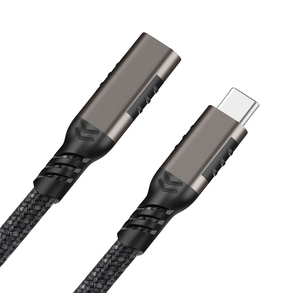 Qgeem Extension USB3.2 Type-C PD Uzatma Kablosu 100W 20Gbps 4K@60Hz 0.2 Metre