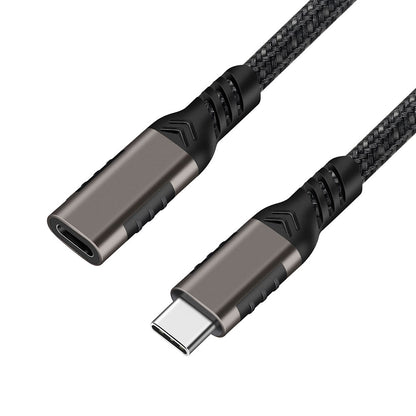 Qgeem Extension USB3.2 Type-C PD Uzatma Kablosu 100W 20Gbps 4K@60Hz 0.2 Metre