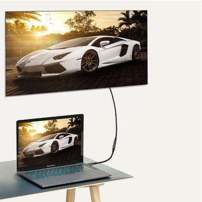 Qgeem Extension USB3.2 Type-C PD Uzatma Kablosu 100W 20Gbps 4K@60Hz 0.5 Metre