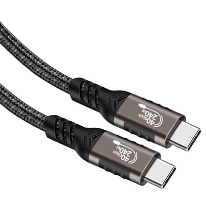 Qgeem QG01 Type-C to Type-C USB4 PD Data Kablosu 240W 40Gbps 8K@60Hz 0.2 Metre
