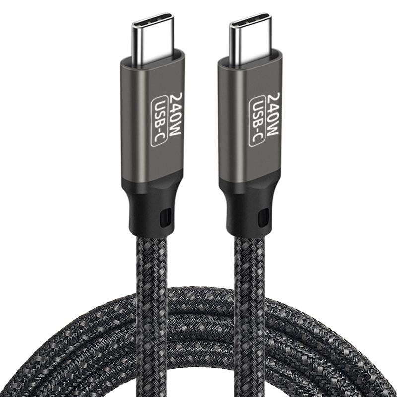 Qgeem QG02 Type-C to Type-C PD3.1 Data Kablosu 240W 480Mbps 3 Metre