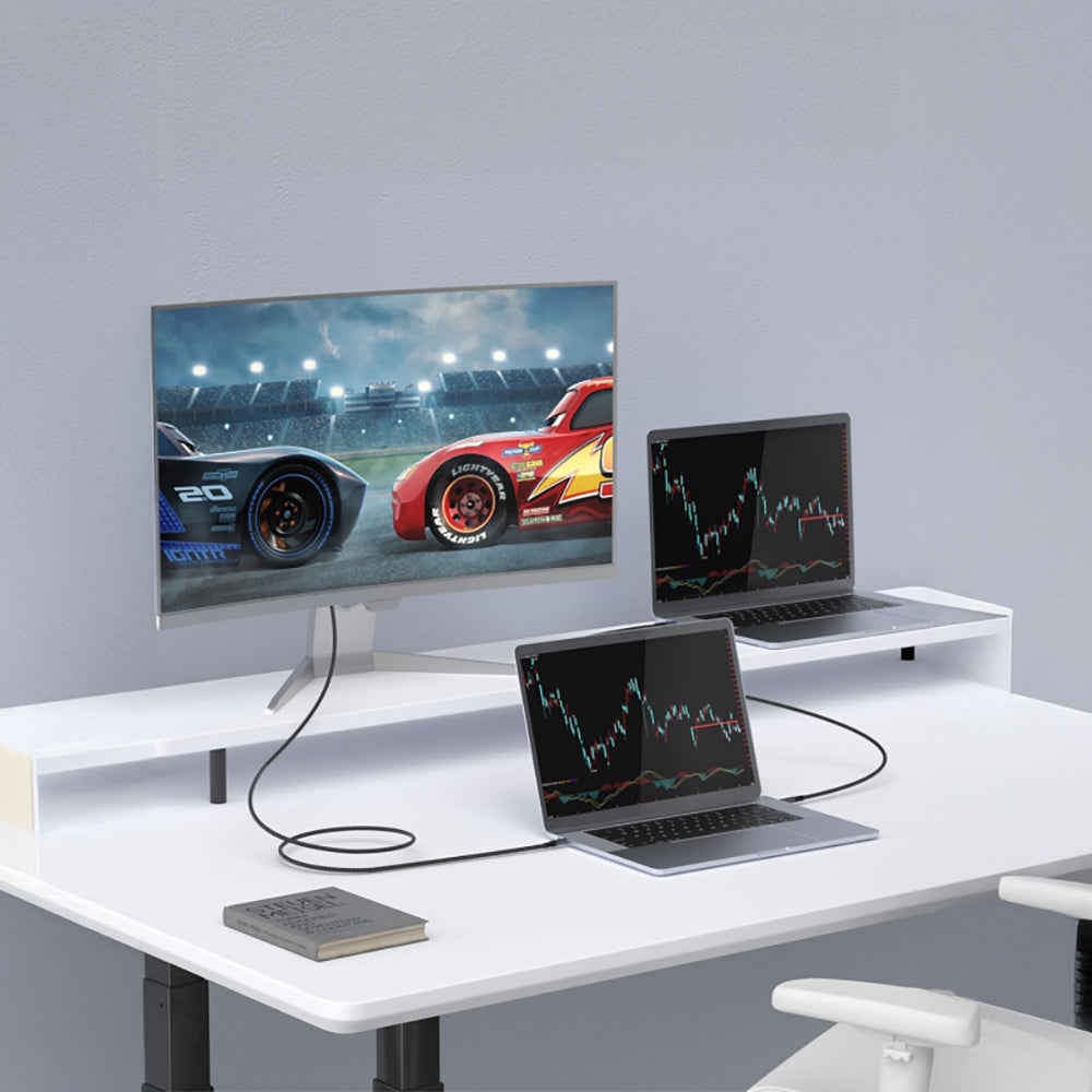 Qgeem QG03 Type-C to Type-C PD 40G 8K@60Hz Data Kablosu 240W 1.5M