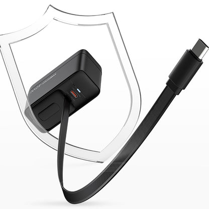 Recci RC102E GaN Teknolojili Hızlı Şarj Başlığı USB-A to Type-C PD 40W Type-C Kablolu Şarj Seti