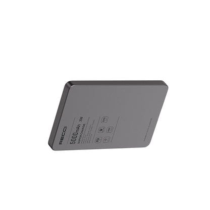 Recci RP33 PD 20W Ultra İnce Led Göstergeli Hızlı Şarj Özellikli Wireless Powerbank 15W 5000mAh