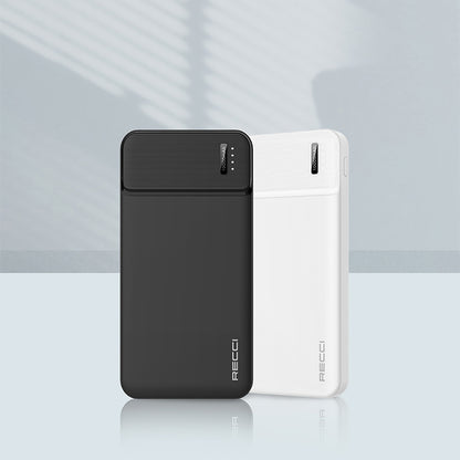 Recci RPB-N16C Ultra İnce Hızlı Şarj Özellikli Led Işık Göstergeli Powerbank 10000mAh