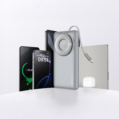 Recci RPB-P58 PD Hızlı Şarj Özellikli Type-C Kablolu Powerbank 22.5W 10.000mAh