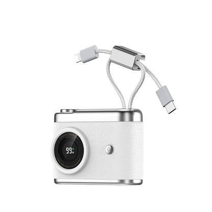 Recci RPB-P66 PD 20W Hızlı Şarj Özellikli Type-C & lightning Kablolu Powerbank 22.5W 10.000mAh