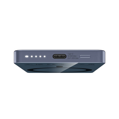 Recci RPB-W35 Ultra İnce PD 20W Hızlı Şarj Özellikli Wireless Powerbank 15W 5000mAh