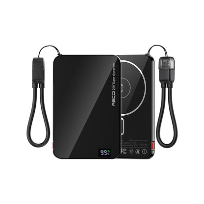Recci RPB-W41 PD 20W Ultra İnce Hızlı Şarj Özellikli Type-C Kablolu Powerbank 15W 5000mAh