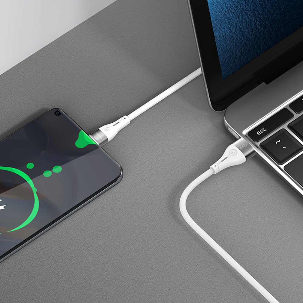 Recci RS11C Swift Serisi USB-A to Type-C 3A Hızlı Şarj Özellikli Data ve Şarj Kablosu 1M