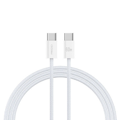 Recci RS13CC Nature Serisi 60W Hızlı Şarj Özellikli Type-C To Type-C PD Kablo 1.2M