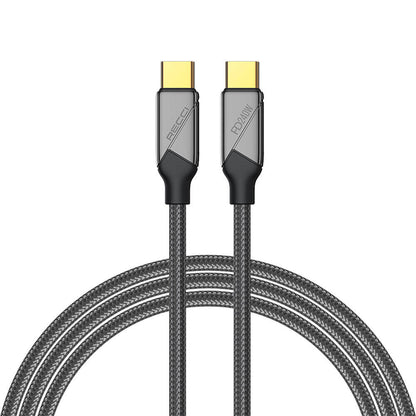 Recci RS18CC Voyage Serisi Type-C to Type-C PD 240W Hızlı Şarj Özellikli Data ve Şarj Kablosu 1.5M