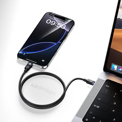 Recci RS50CL Type-C to Lightning PD Örgü Tasarımlı Hızlı Şarj Özellikli Data ve Şarj Kablosu 30W 1M