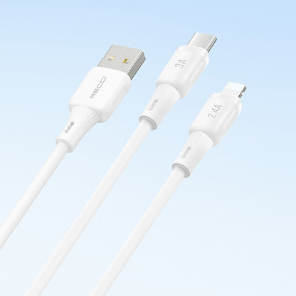 Recci RS52CC Type-C to Type-C PD Hızlı Şarj Özellikli Data ve Şarj Kablosu 65W 1M