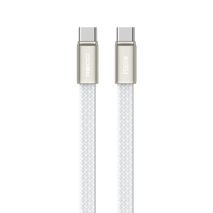 Recci RS55CC Type-C to Type-C PD Hızlı Şarj Özellikli Data ve Şarj Kablosu 65W 1M