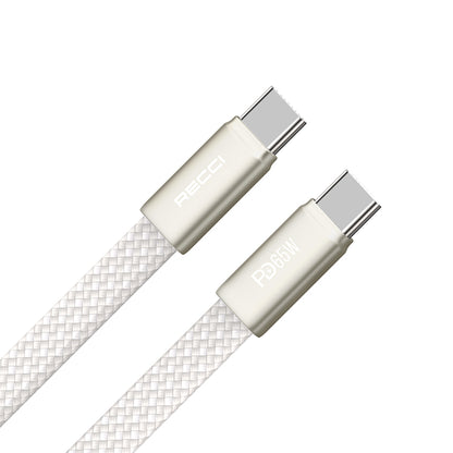 Recci RS55CC Type-C to Type-C PD Hızlı Şarj Özellikli Data ve Şarj Kablosu 65W 1M