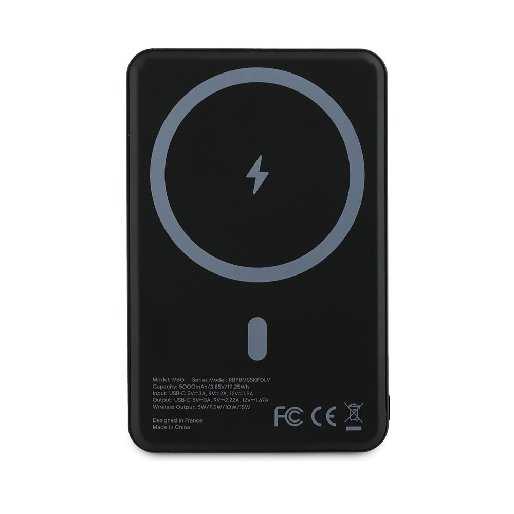 Redbull Orijinal Lisanslı M-safe Şarj Özellikli Dijital LED Göstergeli Çift Boğa Baskılı Powerbank 5000mAh 15W