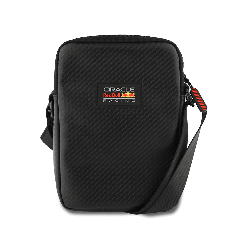 Redbull Orijinal Lisanslı PU Karbon Fiber Tasarımlı 8 inç Çapraz Vücut Çantası