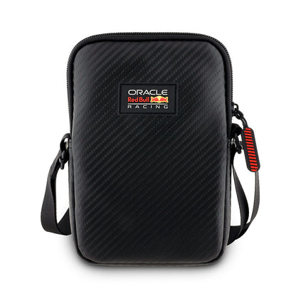 Redbull Orijinal Lisanslı PU Karbon Fiber Tasarımlı Çapraz Vücut Aksesuar Çantası