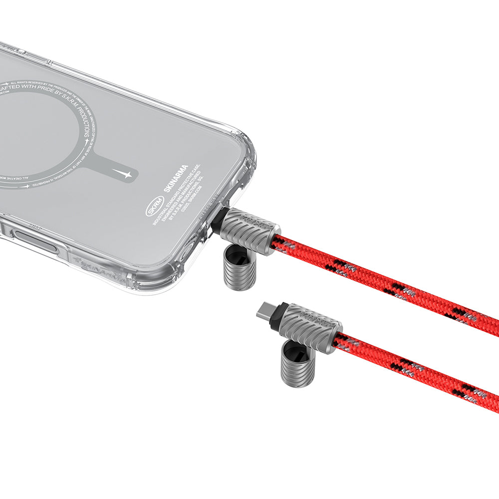 Skinarma DynoVE Serisi Type-C to Type-C Askı İpi Tasarımlı Şarj ve Data Kablosu